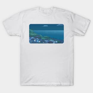 Night at Seaside Hill Japan T-Shirt